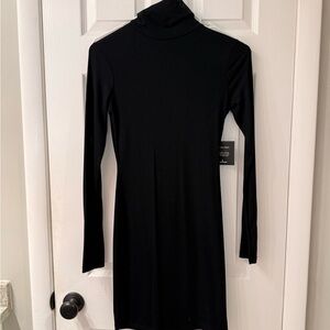 Lulu's Classic Black Long Sleeve Dress